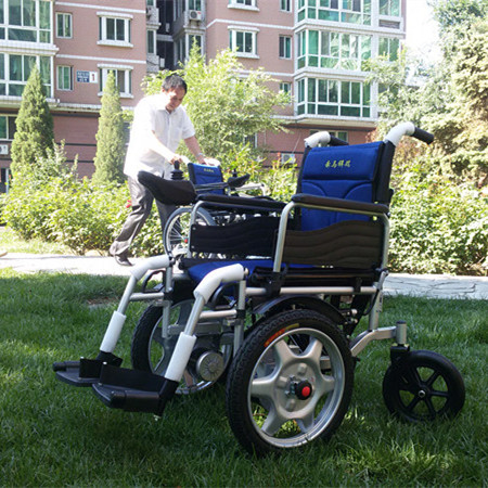 金百合电动轮椅奔马祥瑞BM-6003老年折叠前驱电动轮椅车